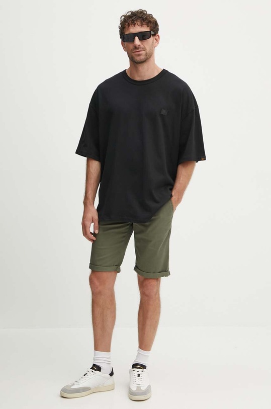 Alpha Industries t-shirt bawełniany Essentials RL 146504 czarny AW24