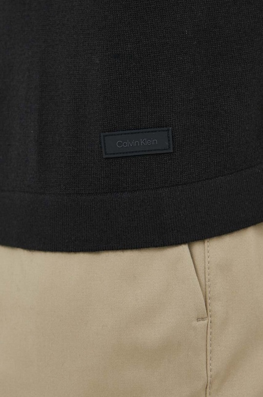 Футболка с примесью шелка Calvin Klein чёрный K10K112852