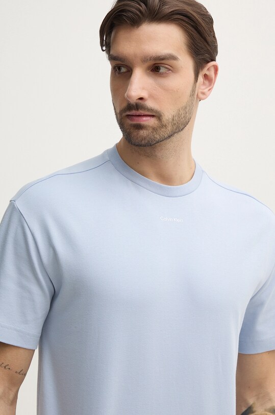 Хлопковая футболка Calvin Klein голубой K10K112487