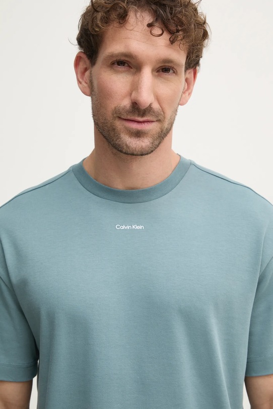 Бавовняна футболка Calvin Klein бірюзовий K10K112487