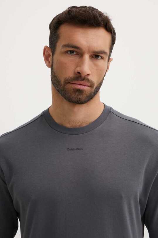 Oblečenie Bavlnené tričko Calvin Klein K10K112487 sivá