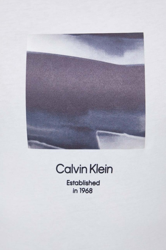 Calvin Klein t-shirt bawełniany K10K112488 beżowy SS24