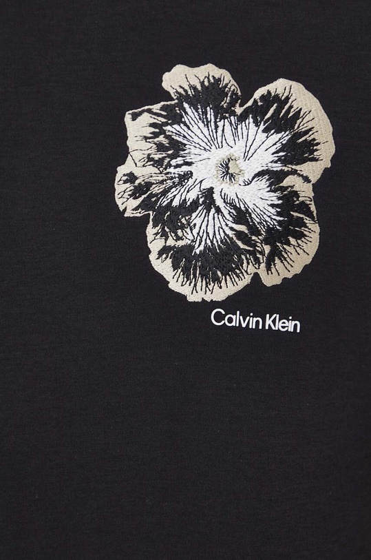 Calvin Klein pamut póló K10K112505 fekete