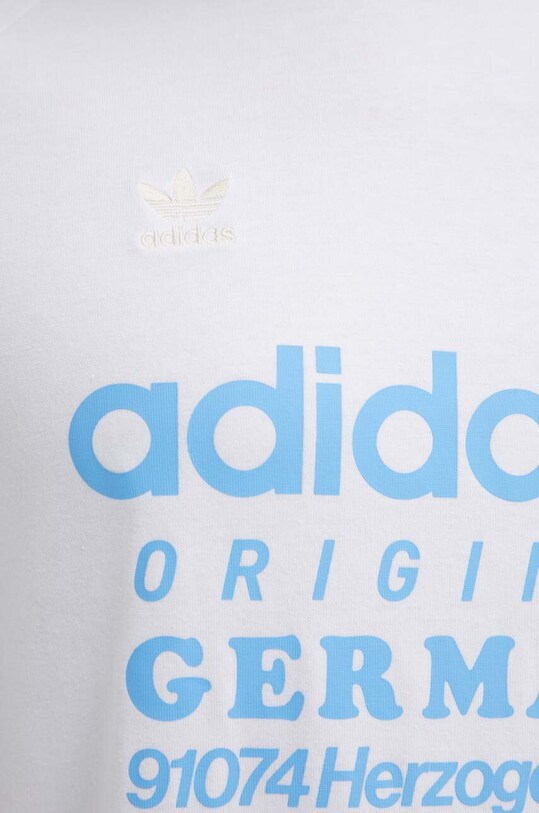 Бавовняна футболка adidas Originals IR9634 бежевий