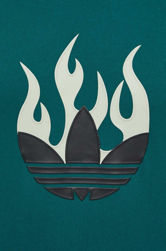 Bavlněné tričko adidas Originals IS0177 zelená