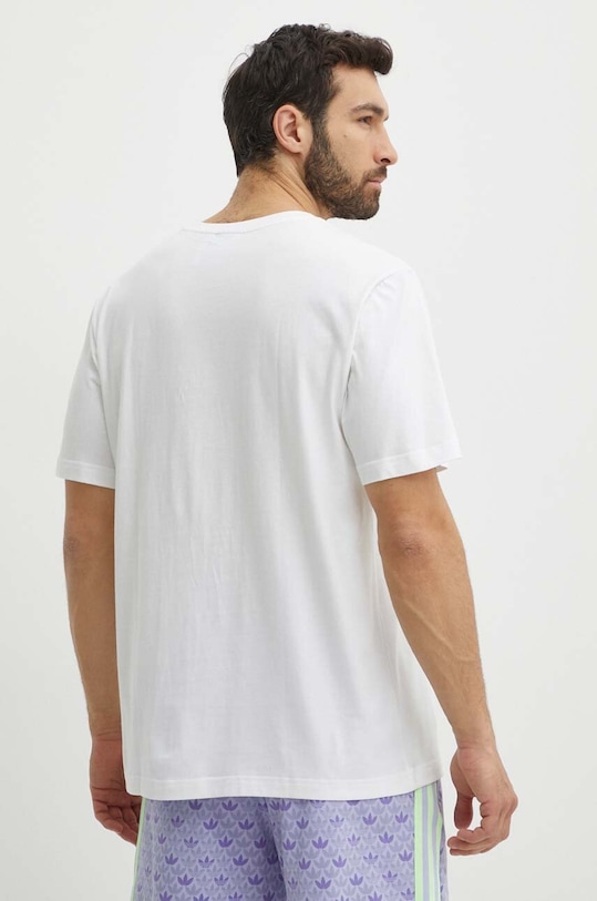 Oblečenie Bavlnené tričko adidas Originals IS0205 biela