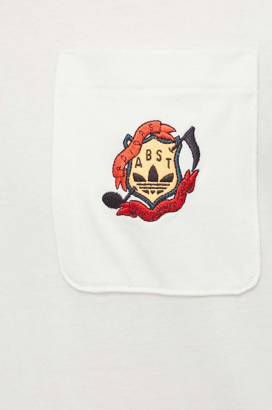 Бавовняна футболка adidas Originals IS0214 бежевий