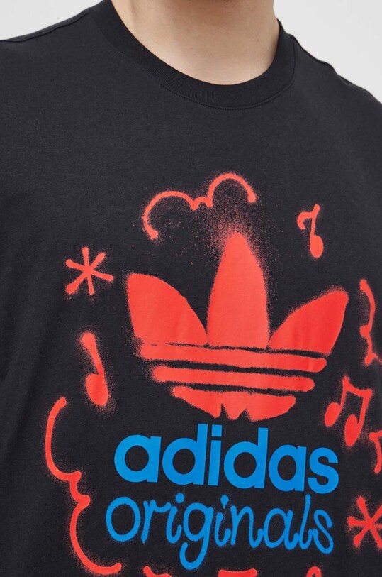 adidas Originals t-shirt bawełniany IS0224 czarny