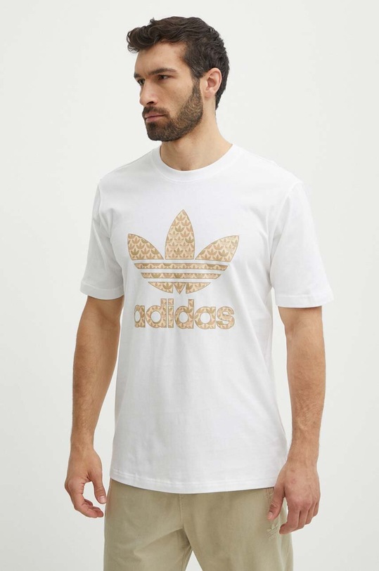 Bavlněné tričko adidas Originals bílá IS0261