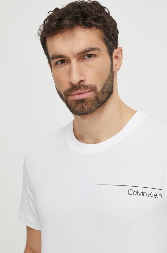 Oblečenie Bavlnené tričko Calvin Klein KM0KM00964 biela