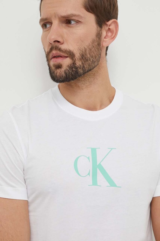 Одяг Бавовняна футболка Calvin Klein KM0KM00971 білий
