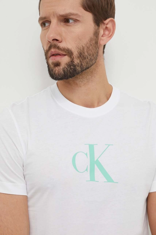 Odzież Calvin Klein t-shirt bawełniany KM0KM00971 biały