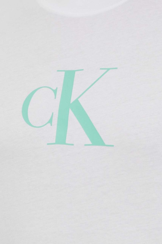 Calvin Klein t-shirt bawełniany biały KM0KM00971