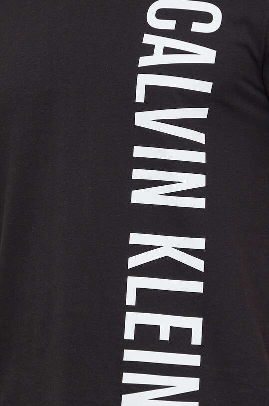 Памучна тениска Calvin Klein черен KM0KM00998