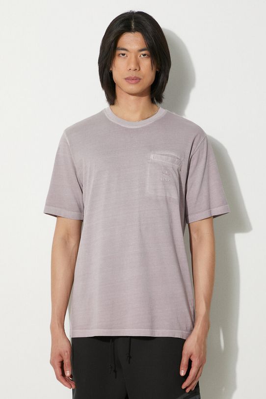 adidas Originals tricou din bumbac uni violet IS1762