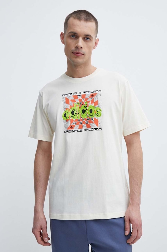 Bavlnené tričko adidas Originals béžová IS2905
