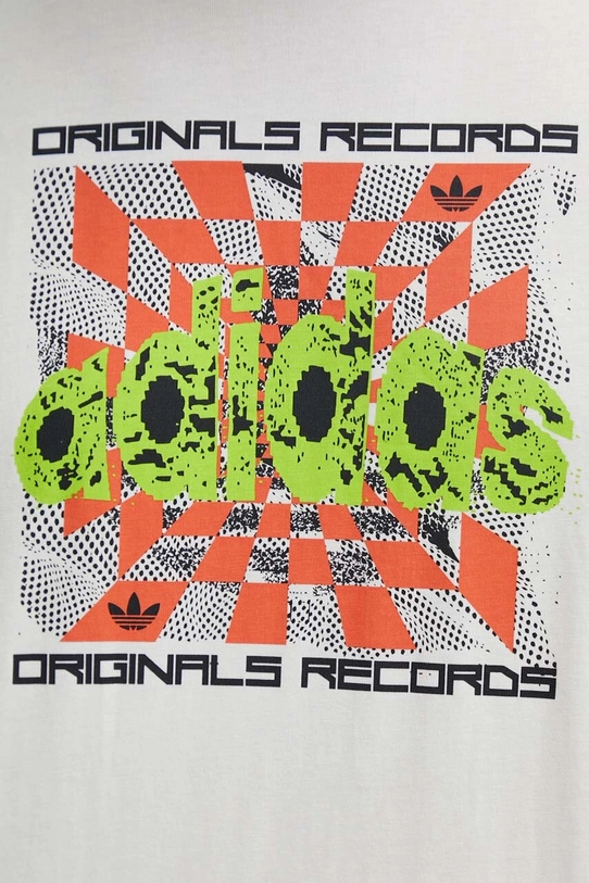 Хлопковая футболка adidas Originals IS2905 бежевый