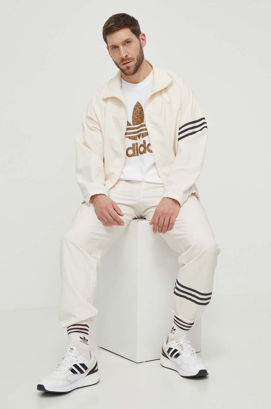 adidas Originals t-shirt bawełniany IS2932 biały SS24