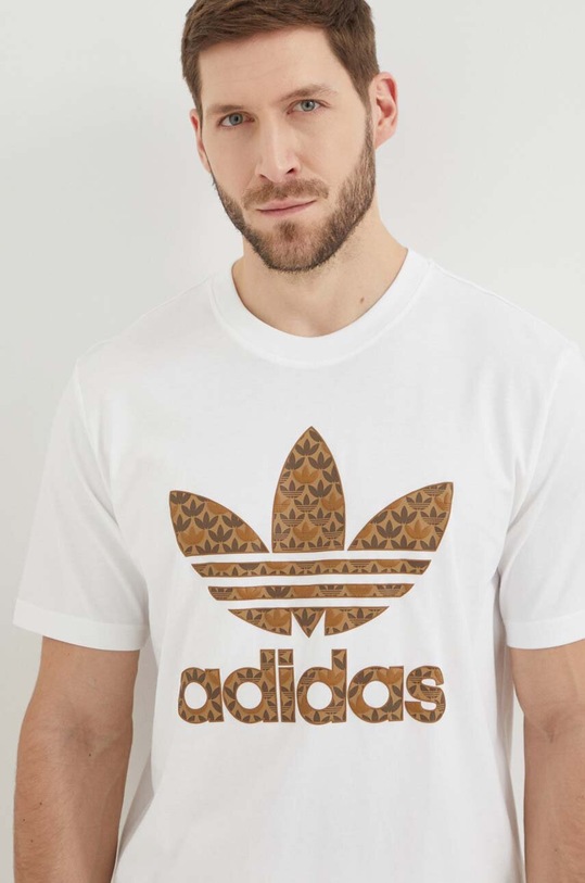adidas Originals t-shirt bawełniany biały IS2932