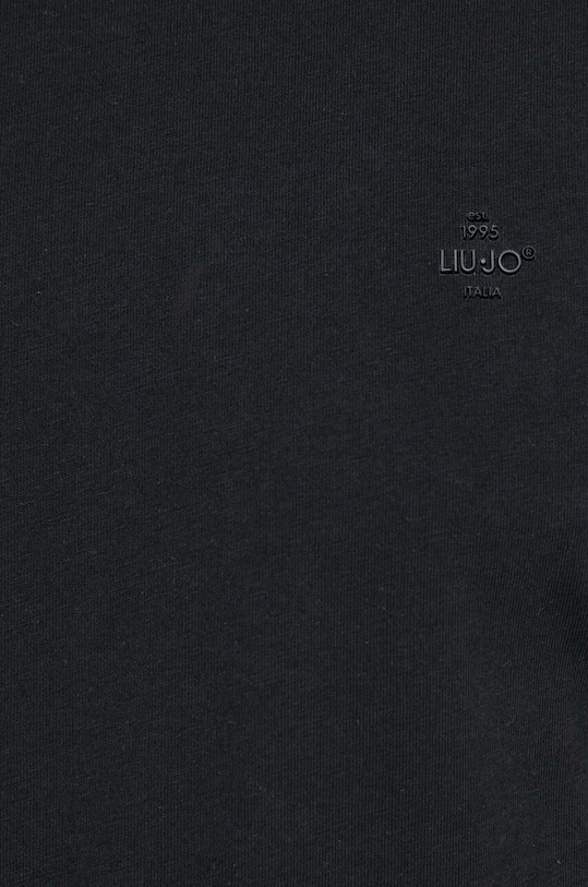 Bavlněné tričko Liu Jo černá M000P204PIMATEE