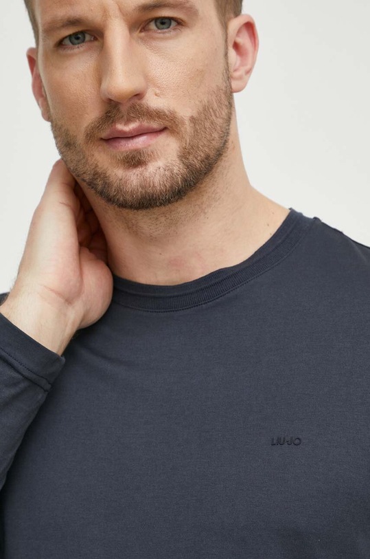 Liu Jo hosszú ujjú selyem ing sötétkék M124P204LONGSILK