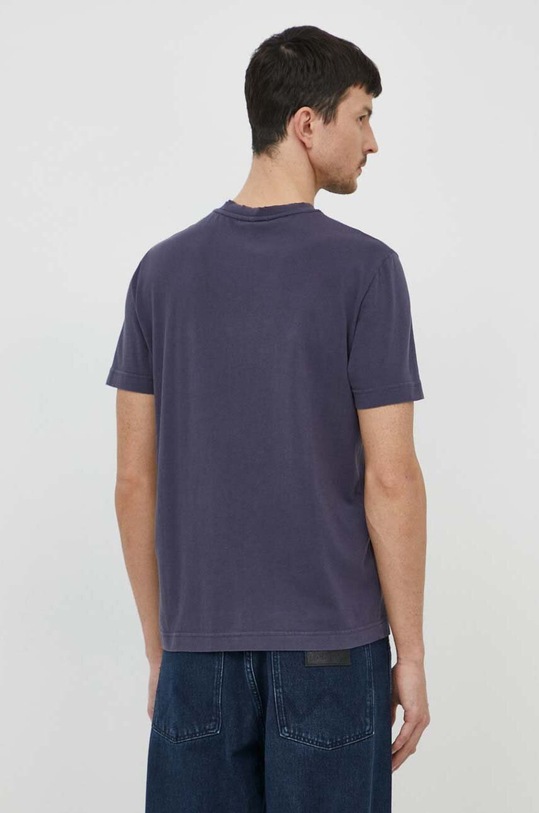 Odzież Liu Jo t-shirt bawełniany M124P204WASHSHIRT granatowy