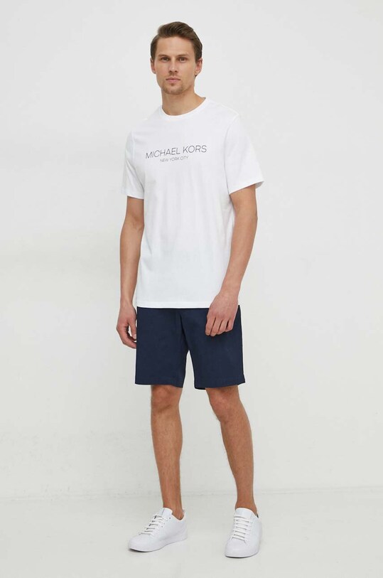 Michael Kors t-shirt bawełniany CS4521H1V2 biały SS24
