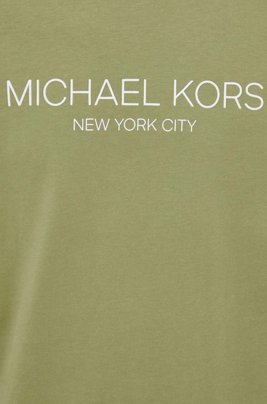 Pamučna majica Michael Kors zelena CS4521H1V2
