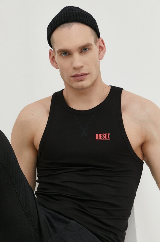 Diesel t-shirt czarny 00CG1Y.0BLAX
