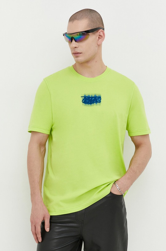 Odzież Diesel t-shirt bawełniany A12271.0GRAI zielony