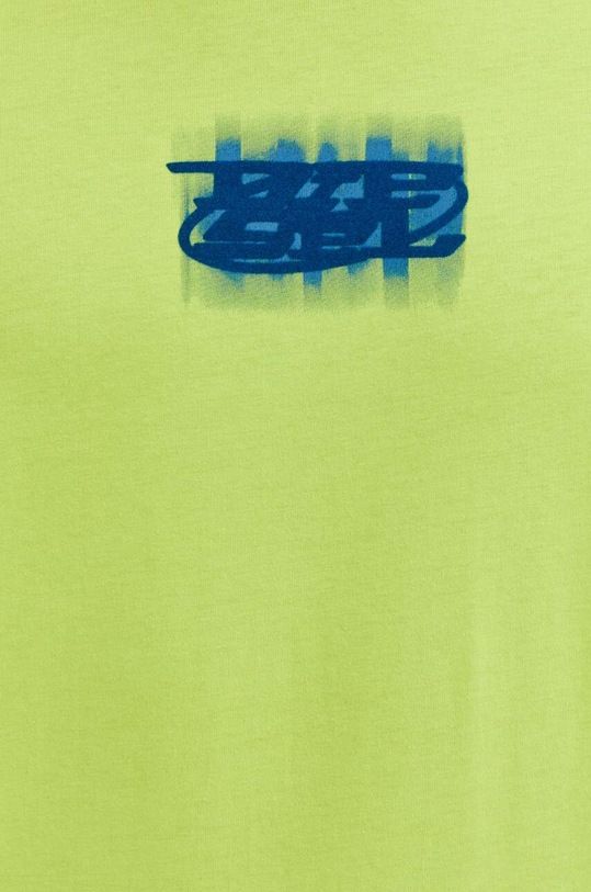 Diesel t-shirt bawełniany A12271.0GRAI zielony