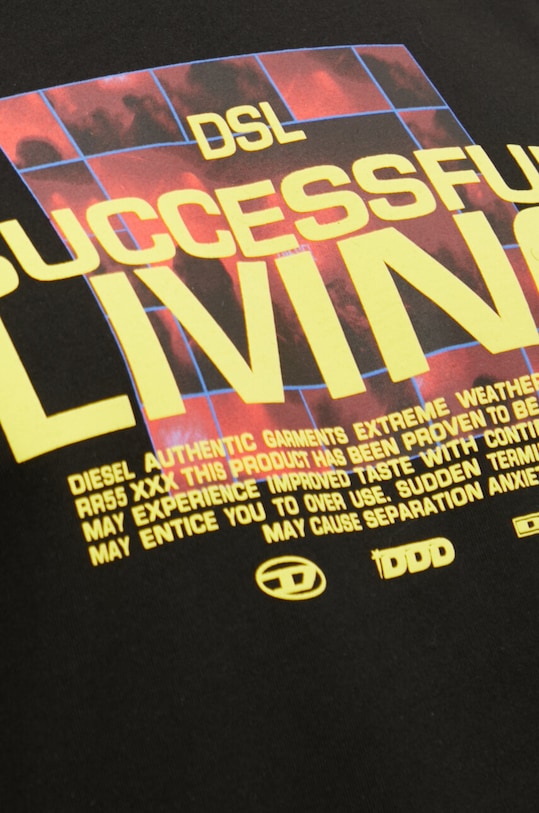 Diesel tricou din bumbac A12275.0BEAF negru