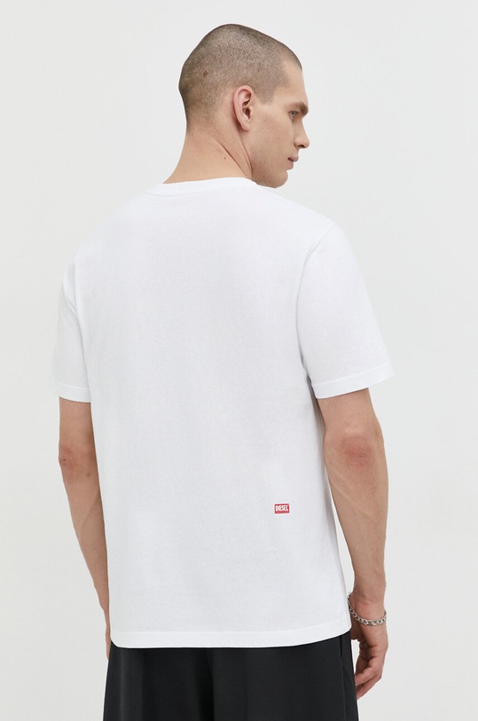 Îmbrăcăminte Diesel tricou din bumbac A12458.0BEAF alb