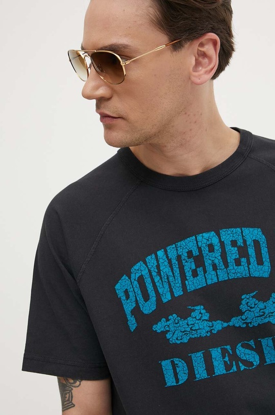 Бавовняна футболка Diesel T-RUST regular чорний A13280.0DQAU