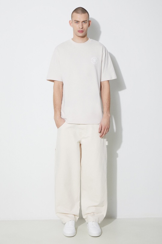 Хлопковая футболка Daily Paper Circle SS 2412009 бежевый SS24