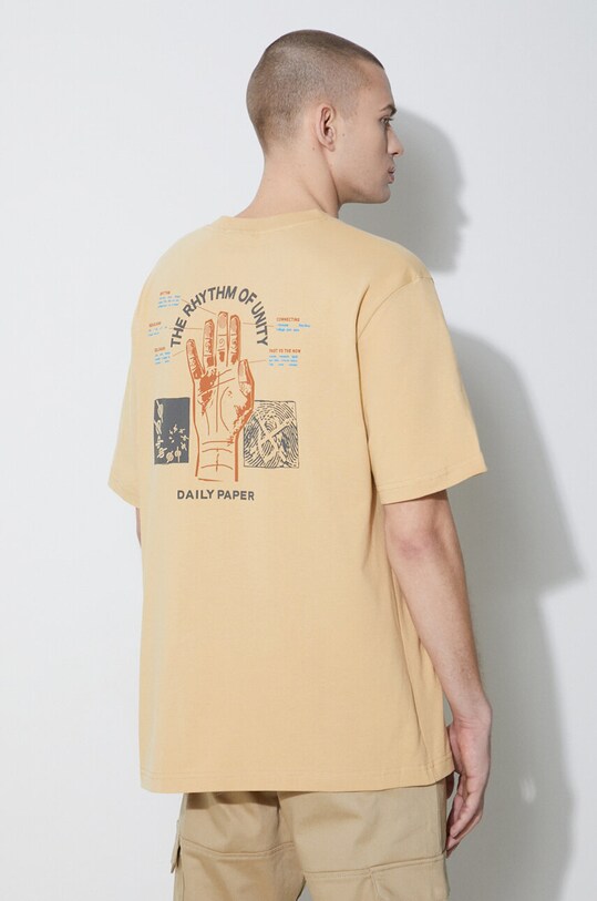 Daily Paper cotton t-shirt Identity SS beige 2411064