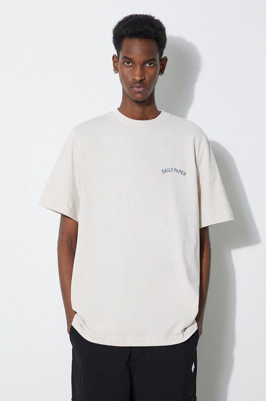 Daily Paper cotton t-shirt Migration SS beige 2411082