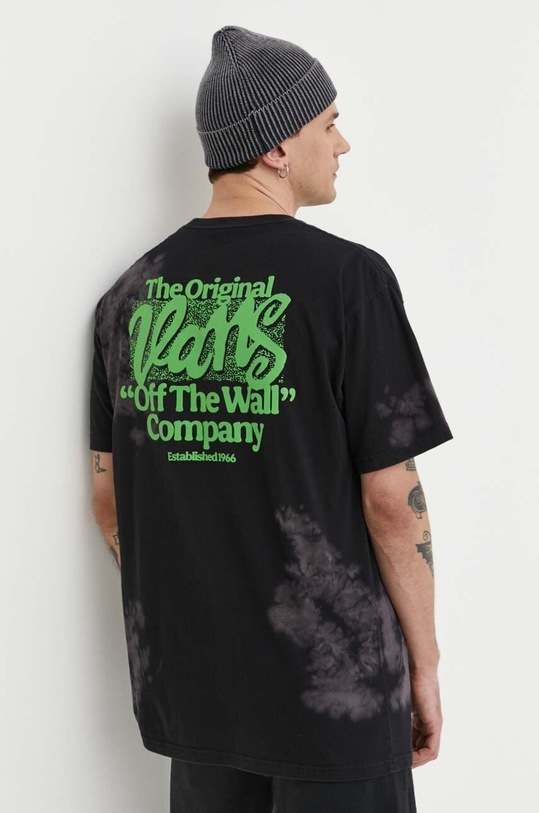 Vans t-shirt in cotone rilassato nero VN000G4ZBLK1