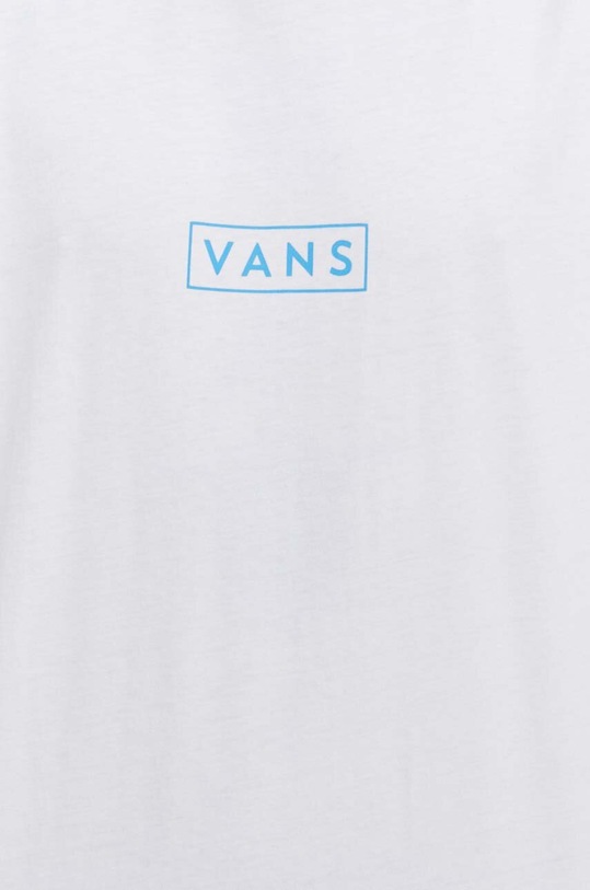 Βαμβακερό μπλουζάκι Vans VN0A5E81CZM1 λευκό