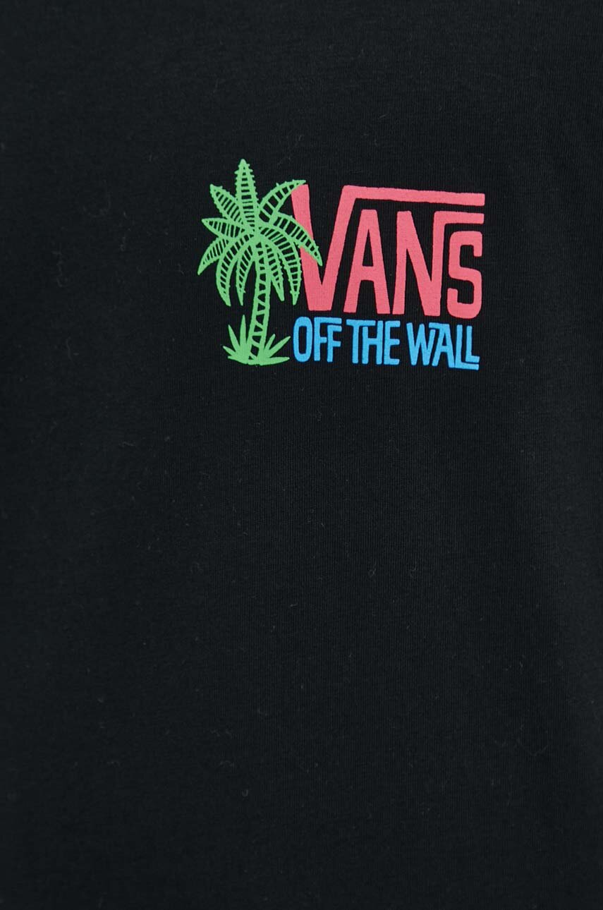 Bavlněné tričko Vans VN000G58BLK1 černá