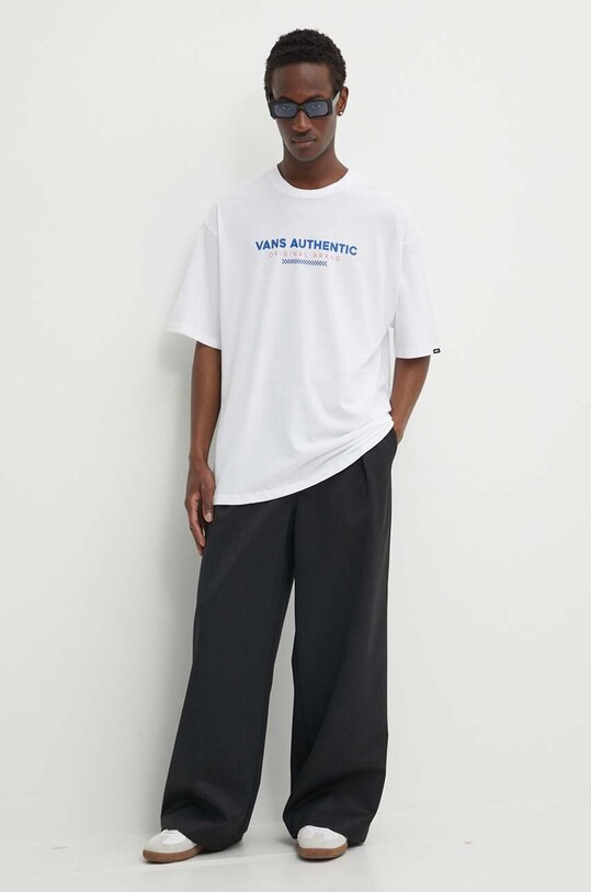 Vans tricou din bumbac VN000H5HWHT1 alb SS24