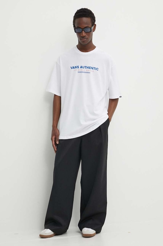 Vans t-shirt bawełniany VN000H5HWHT1 biały SS24