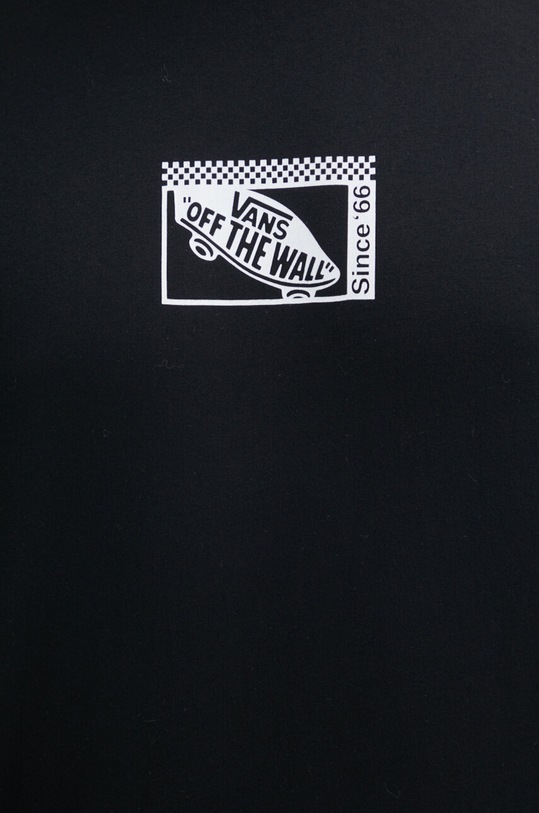 Bavlněné tričko Vans černá VN000G5NBLK1
