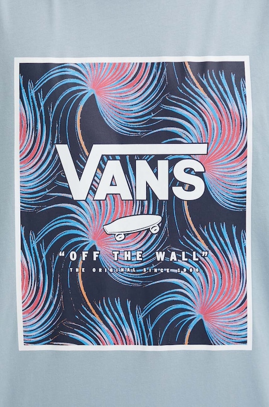 Pamučna majica Vans VN0A5E7YCZI1 plava