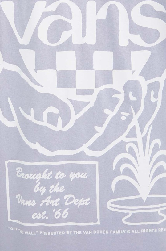 Βαμβακερό μπλουζάκι Vans VN000G5PCR21 μωβ