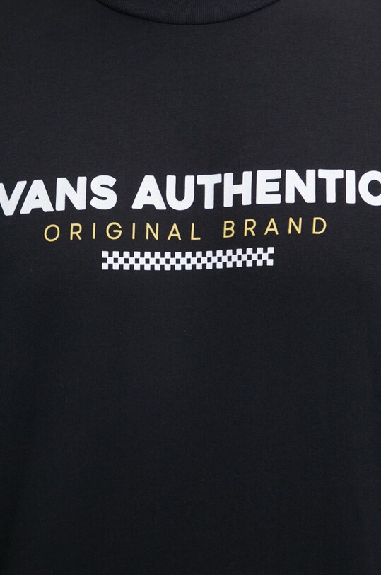 Vans tricou din bumbac VN000H5HBLK1 negru