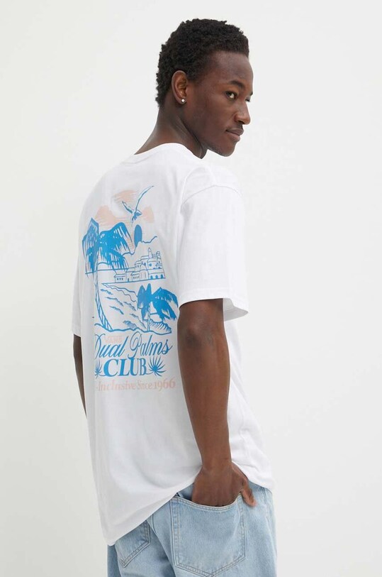 Vans t-shirt bawełniany nadruk biały VN000G5MWHT1