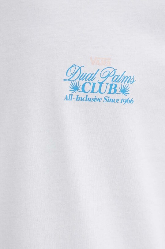 Vans t-shirt bawełniany VN000G5MWHT1 biały