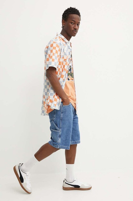 Vans t-shirt bawełniany VN0A5E7YD051 pomarańczowy SS24