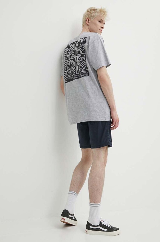 Vans t-shirt bawełniany VN000G5NATH1 szary SS24